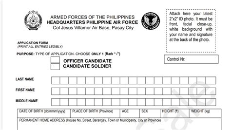 philippine air force recruitment 2023-2024|PAF Application Form CY .